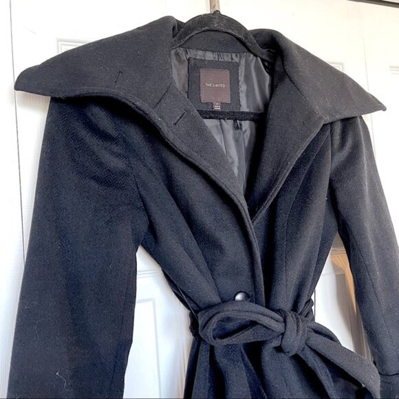 The Limited Black Pea Coat / Small - Picture 3 of 5